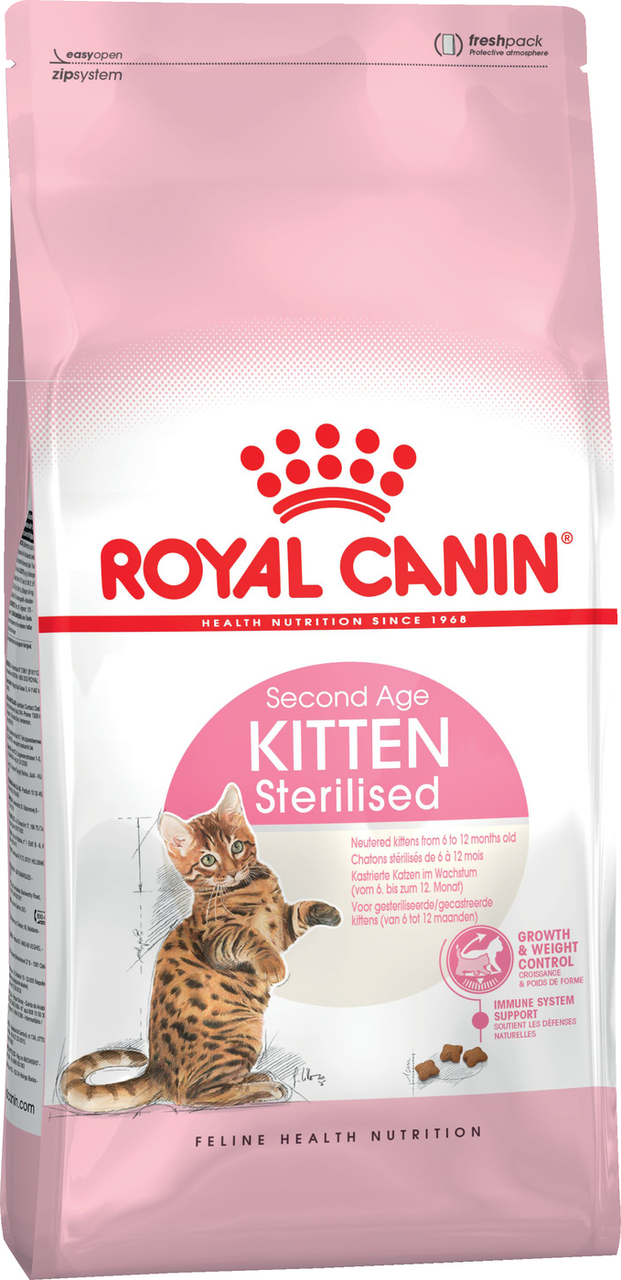 Корм сухой Royal Canin Sterilised для котят до 1 года, 3.5кг купить с ...