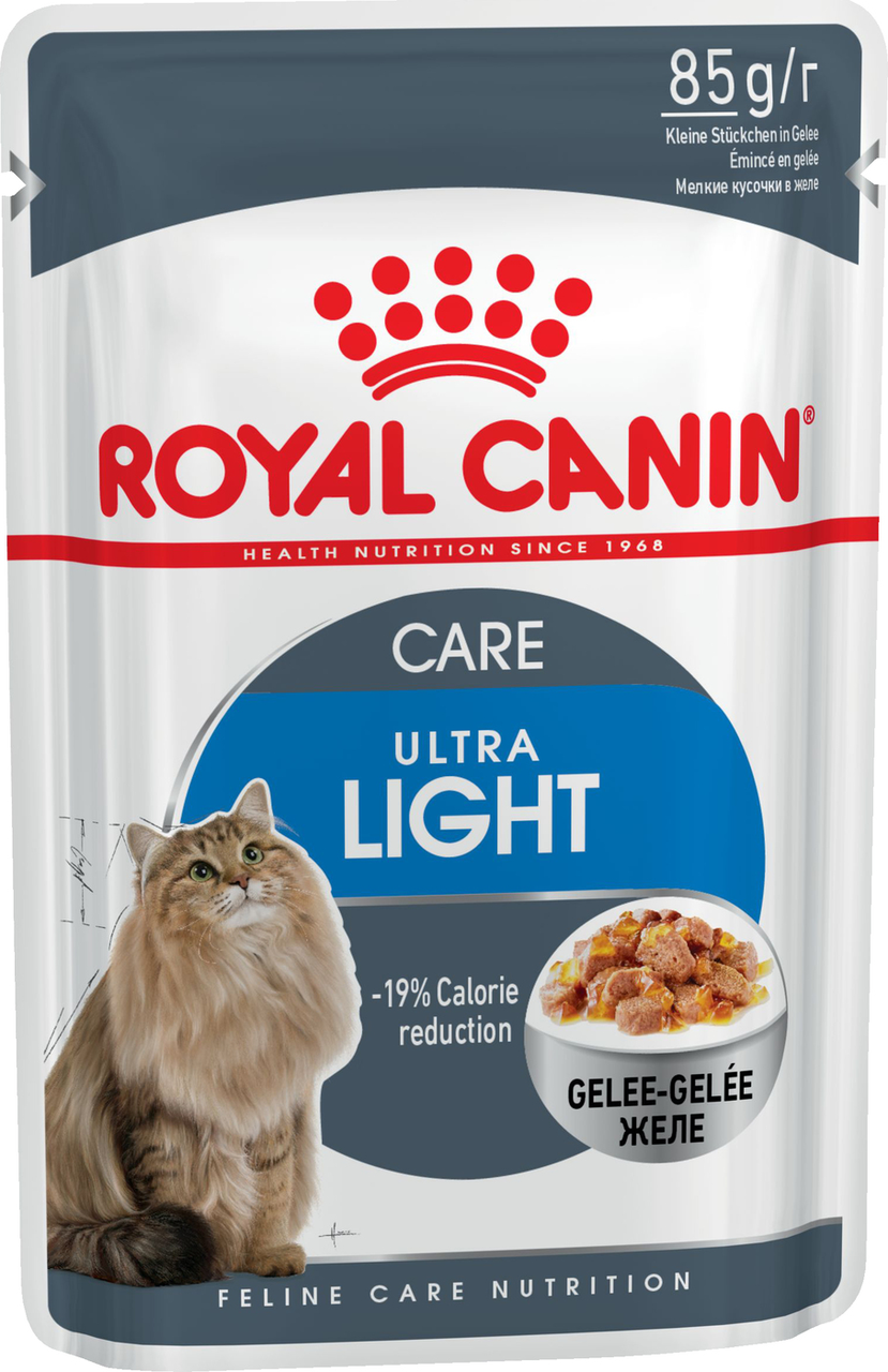 Корм влажный Royal Canin желе для кошек от 1 года, склонных к полноте, 85г