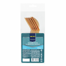 METRO PROFESSIONAL Ложка одноразовая из древесного волокна 16.8см, 6шт