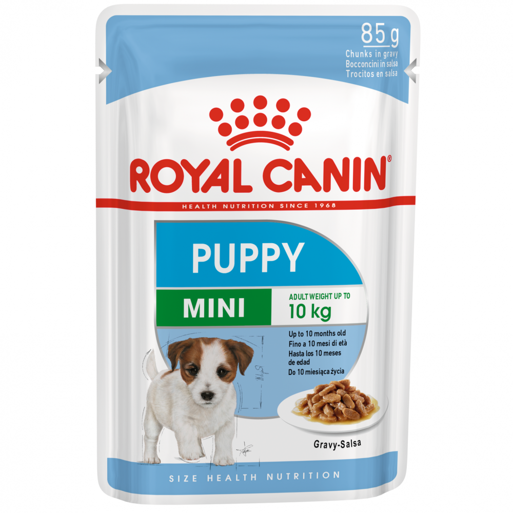 Корм влажный Royal Canin соус для щенков мелких пород от 2 до 10 месяцев,  85г купить с доставкой на дом, цены в интернет-магазине