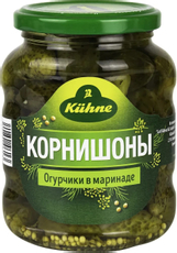 Огурцы маринованные Kuhne корнишоны, 330г