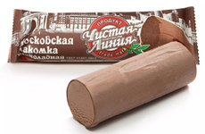 Мороженое пломбир Чистая Линия Московская лакомка Шоколадное трубочка, 80г