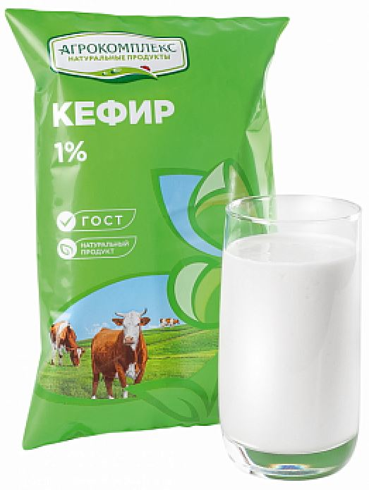 Кефир Агрокомплекс 1%, 900г купить с доставкой на дом, цены в интернет ...