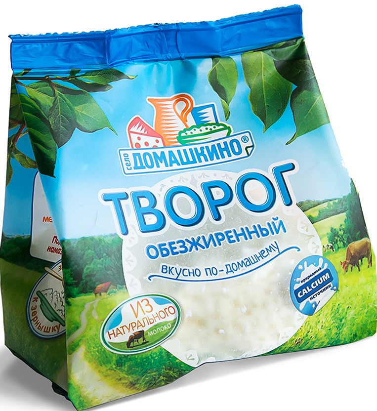 Творог Село Домашкино 0.3%, 180г купить с доставкой на дом, цены в ...
