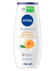 Гель-уход для душа Nivea Крем и Абрикос, 250мл