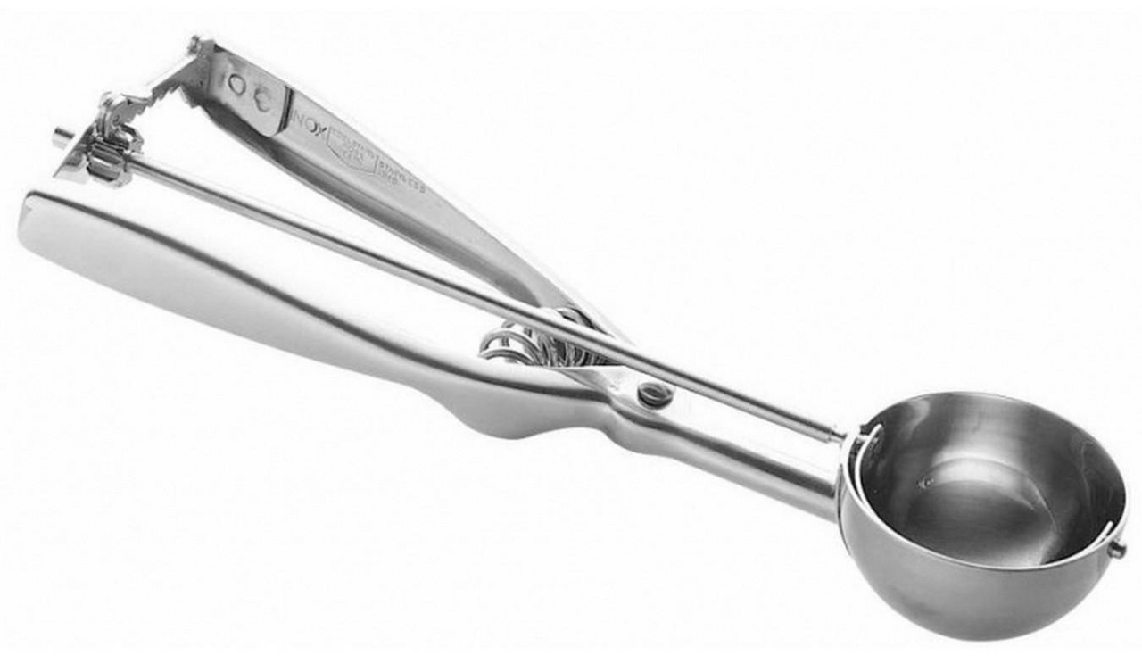 Изображение товара Ложка для мороженого METRO PROFESSIONAL 5,5 см из нержавеющей стали