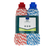 METRO PROFESSIONAL Насадка моп для швабры веревочная микрофибра, 155г, 2шт