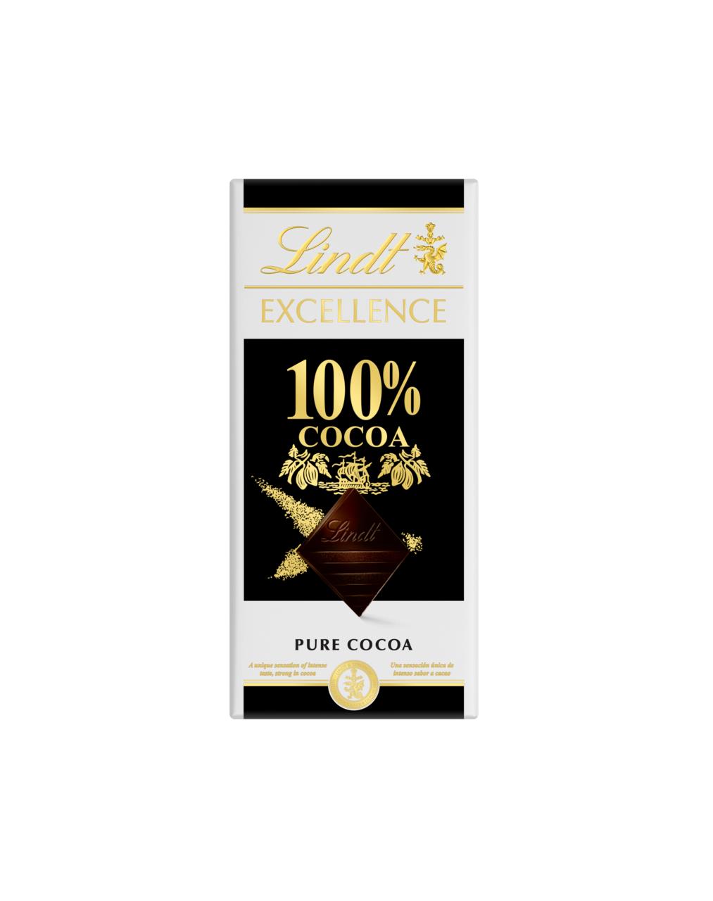 Шоколад LINDT Экселланс 100%, 50 г