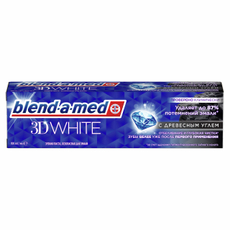 Зубная паста Blend-a-med White с древесным углем, 100мл