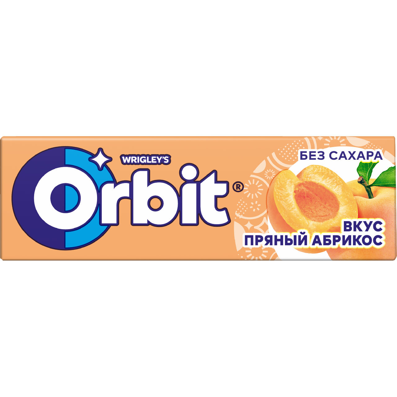 Жевательная резинка Orbit без сахара вкус пряный абрикос, 14г