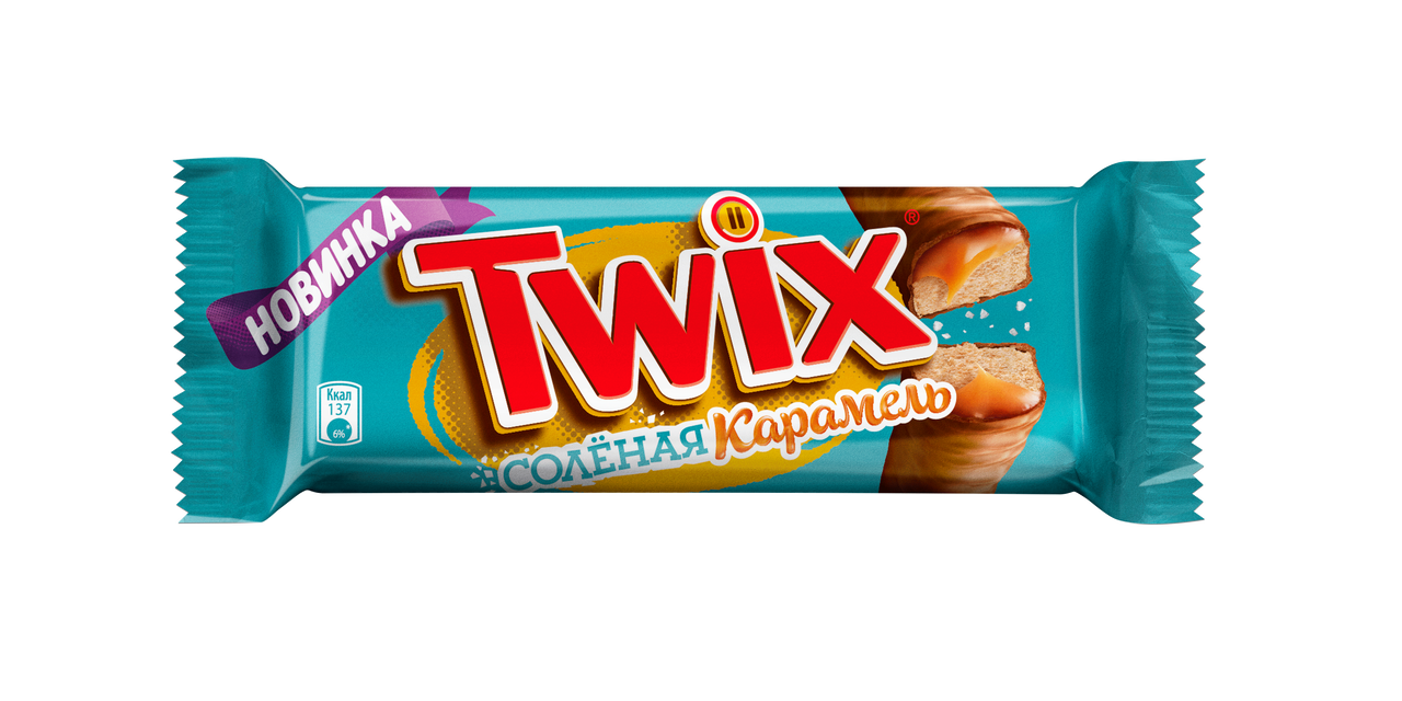 Батончик Twix шоколадный соленая карамель, 55г x 40 шт купить с доставкой  на дом, цены в интернет-магазине