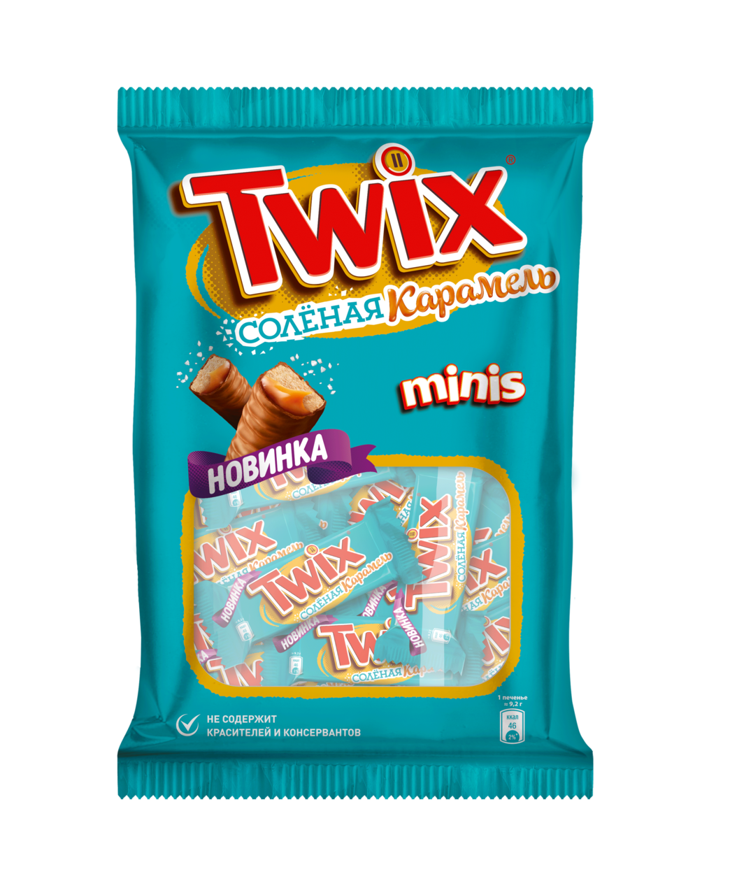 Конфеты Twix Minis шоколадные соленая карамель, 184г купить с доставкой на  дом, цены в интернет-магазине