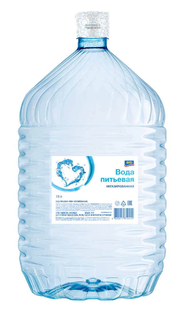 aro Вода питьевая негазированная, 19л