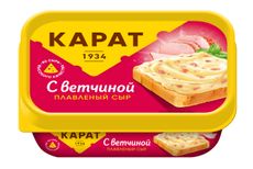 Сыр плавленый Карат с ветчиной 45%, 200г