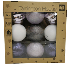 Tarrington House Набор шаров Морозный, 15см х 9шт
