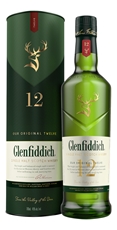 Виски шотландский Glenfiddich 12 лет в подарочной упаковке, 0.7л