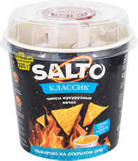 Чипсы Salto Кукурузные начос классик с сырным соусом, 220г