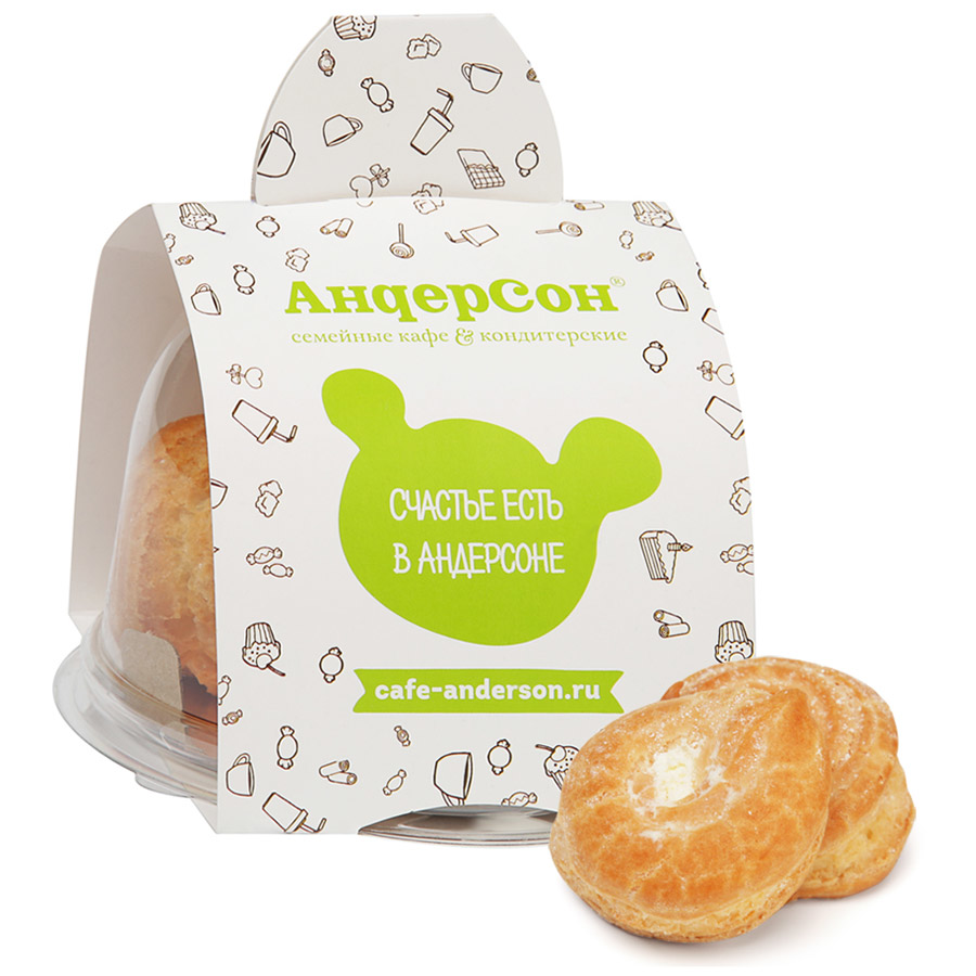 Шарики Андерсон заварные с творожным кремом, 125г