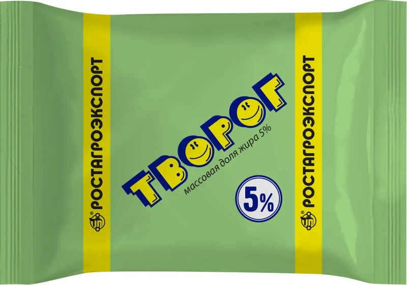 Творог Ростагроэкспорт 5%, 180г купить с доставкой на дом, цены в ...