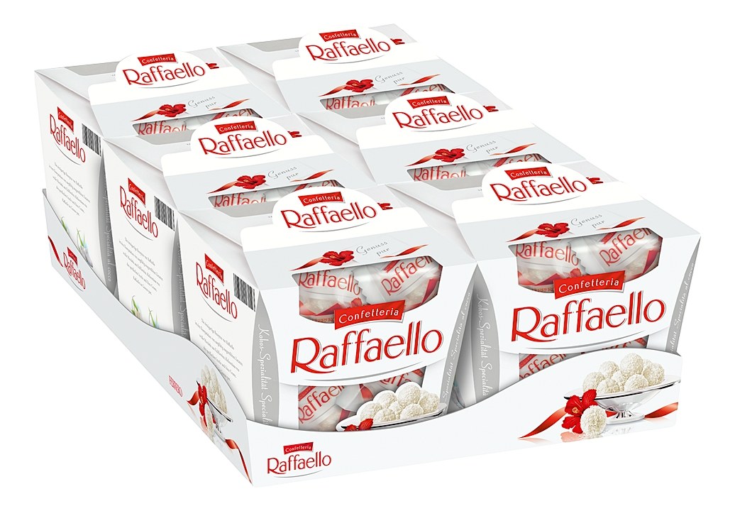 Рафаэлло сколько грамм в коробке. Raffaello 150 гр.. Конфеты Raffaello с миндальным орехом, 150 г. Конфеты Raffaello 150г. Набор конфет Raffaello 150 г.