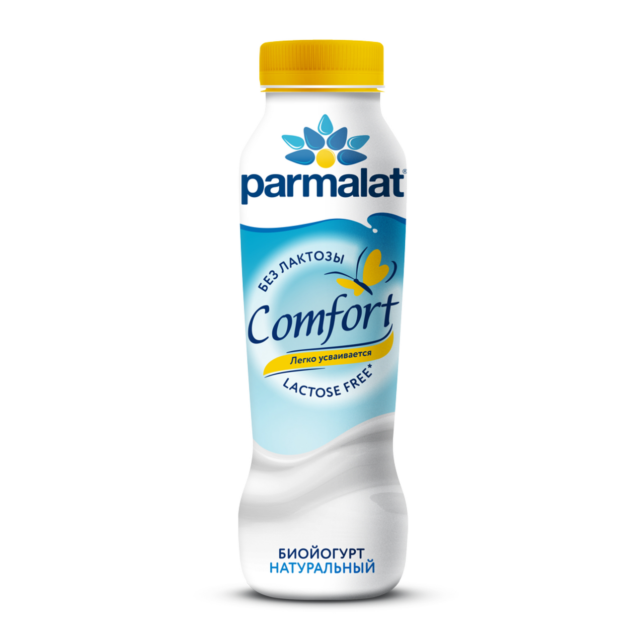 Изображение товара Йогурт питьевой Parmalat Comfort безлактозный натуральный 1.7%, 290г