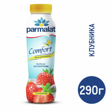 Йогурт питьевой Parmalat безлактозный клубника, 290г