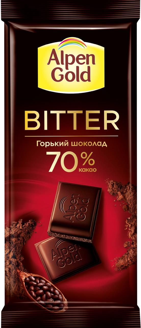 Шоколад ALPEN GOLD Горький, 80 г