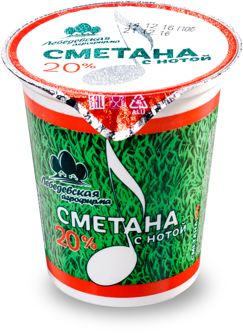 Сметана С нотой 20%, 320г