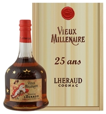 Коньяк Lheraud Cognac Vieux Millenaire в деревянном ящике, 0.7л