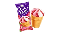 Мороженое Бодрая Корова Ice Jam в вафельном стаканчике, 100г