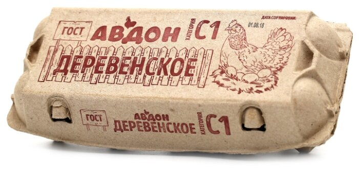 Яйцо куриное Авдон Деревенское С1, 10шт
