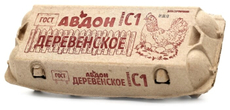 Яйцо куриное Авдон Деревенское С1, 10шт