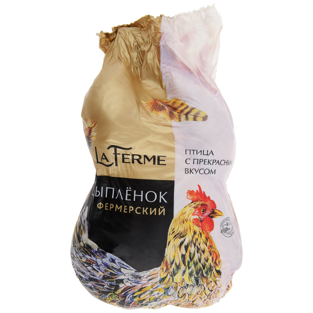 Цыпленок La-Ferme Фермерский желтый замороженный, ~1.2кг купить с доставкой  на дом, цены в интернет-магазине