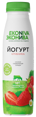 Йогурт питьевой Эконива с клубникой 2.5%, 300г