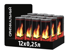 Энергетический напиток Burn Original, 250мл x 12 шт