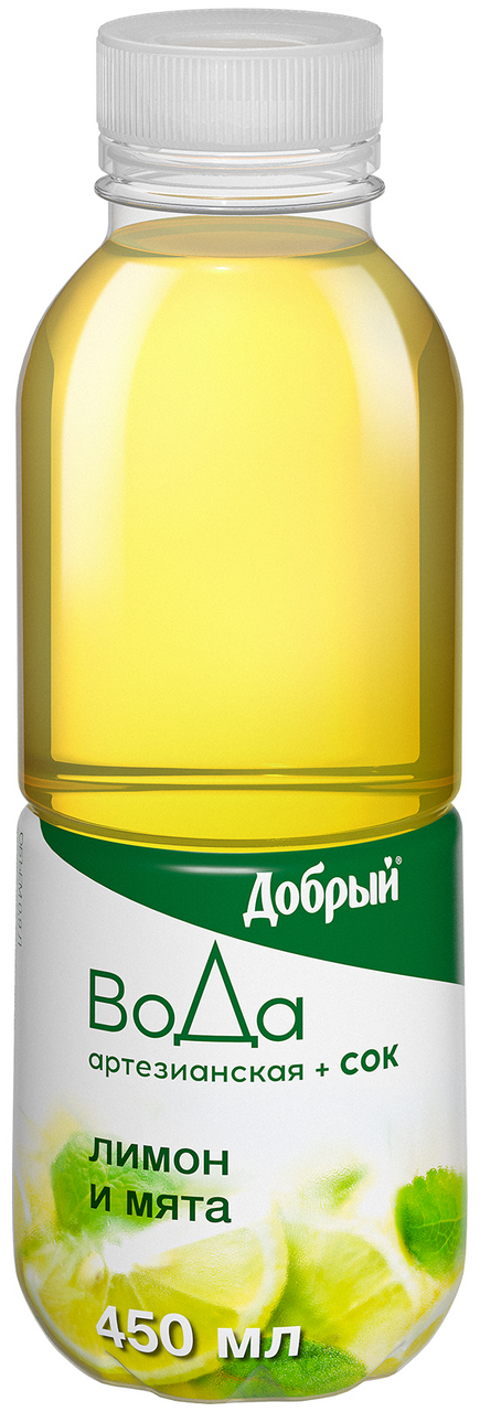 Напиток ДОБРЫЙ Лимон-мята пэт-бутылка, 0,45 л