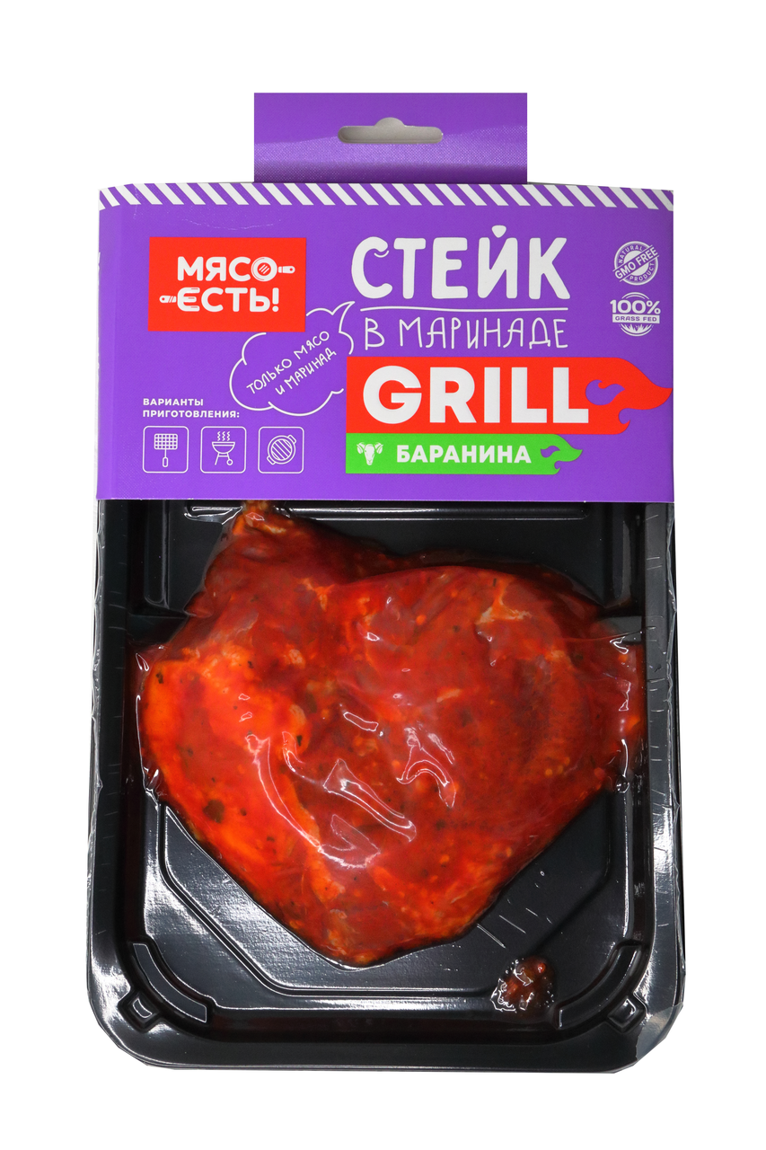 Стейк Мясо есть! из бараньего окорока в томатном маринаде охлажденный, 200г