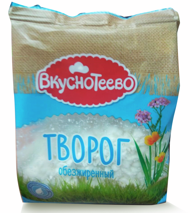 Творог Вкуснотеево обезжиренный 0.5%, 300г купить с доставкой на дом ...