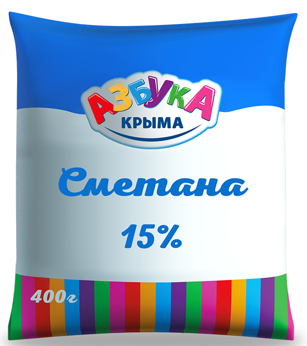 Сметана Азбука Крыма 15%, 400г