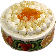 Торт Тортугалия Йогуртовый персик, 500г