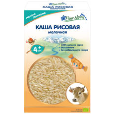 Каша молочная детская Fleur Alpine Рисовая с 4 месяцев, 200г