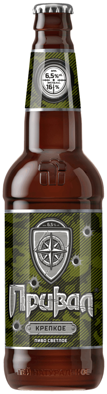 Пиво Привал Крепкое светлое, 0.5л