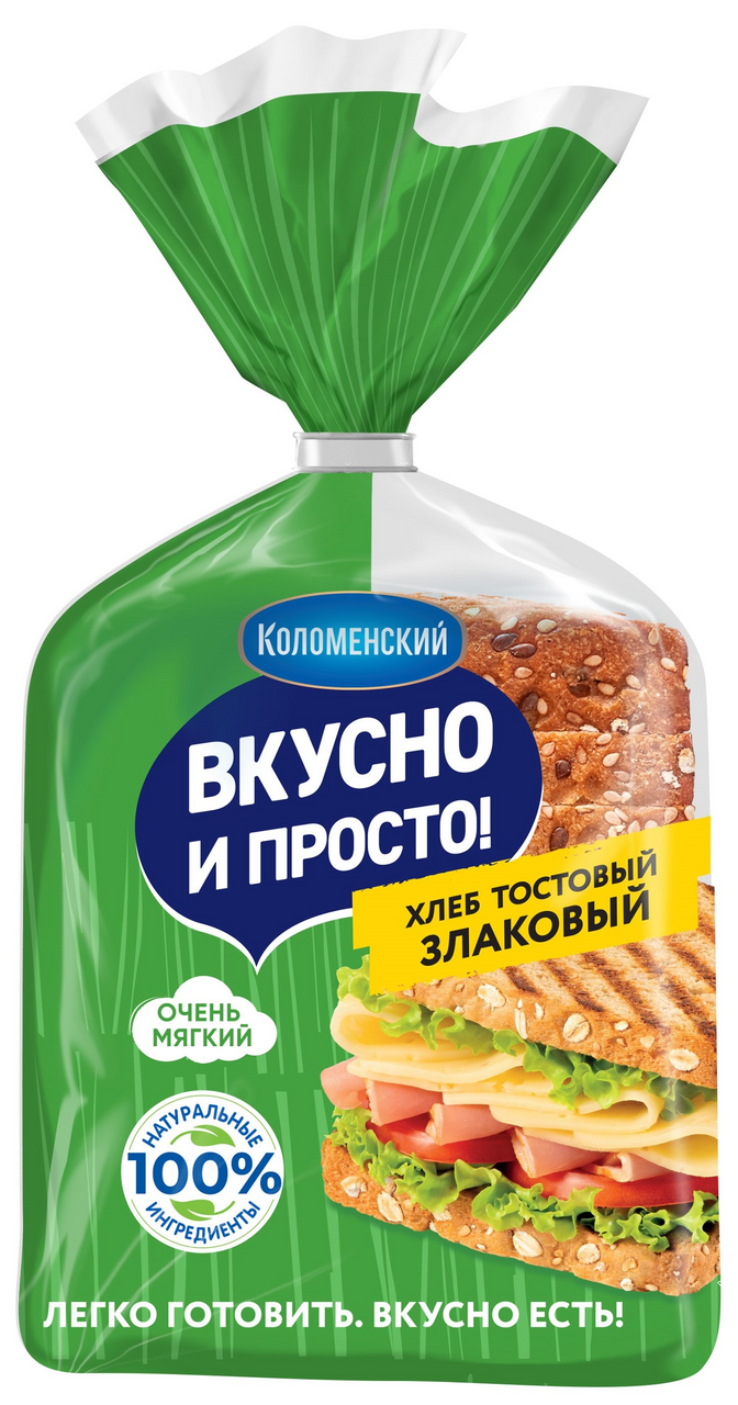 Хлеб Коломенский тостовый злаковый, 250г