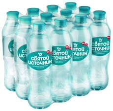 Вода Святой Источник Активные минералы газированная обогащенная магнием, 500мл x 12 шт