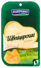 Сыр Киприно Швейцарский полутвердый нарезка 50%, 125г