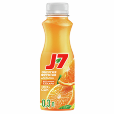 Сок J7 апельсин с мякотью, 300мл