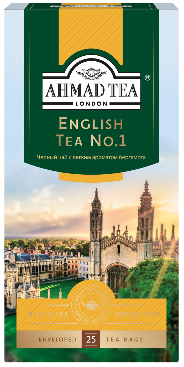 Чай Ahmad Tea черный English №1 (2г х 25 пак), 50г