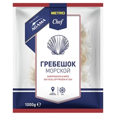 METRO Chef & Agama Морской гребешок Филе 80/100 свежемороженый, 1кг