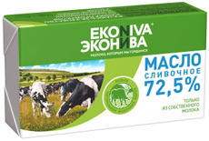 Масло сливочное Эконива Крестьянское ГОСТ 72.5%, 350г