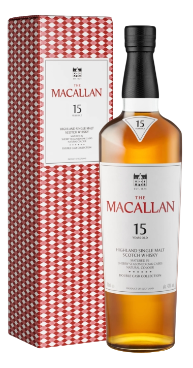 Виски шотландский Macallan Double Cask Collection 15 лет в подарочной упаковке, 0.7л